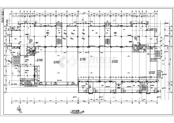 商业街建筑设计方案及施工全套CAD平面图-图二
