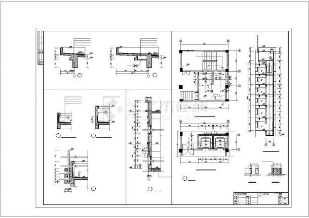 商务楼建筑设计方案及施工全套CAD图-图一