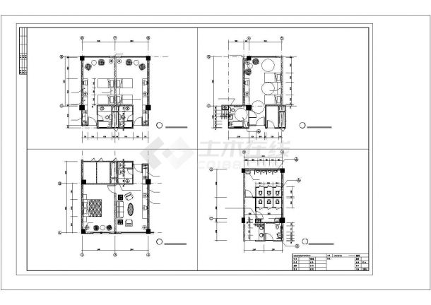 商务楼建筑设计方案及施工全套CAD图-图二