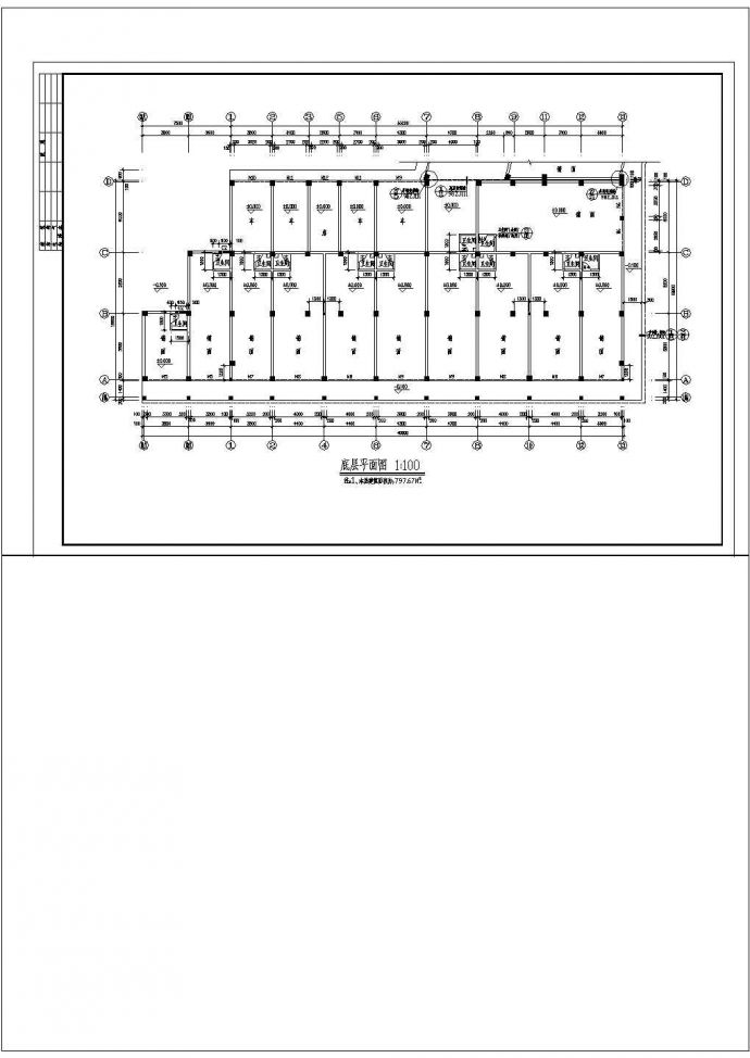 商住楼建筑设计方案和施工全套CAD图_图1