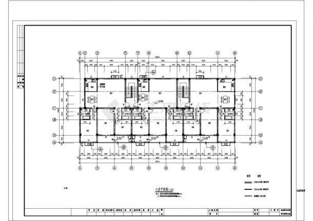 商住楼建筑施工和设计方案全套CAD平面图-图二