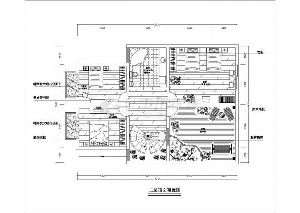 别墅装修设计方案图纸（共15张）-图一