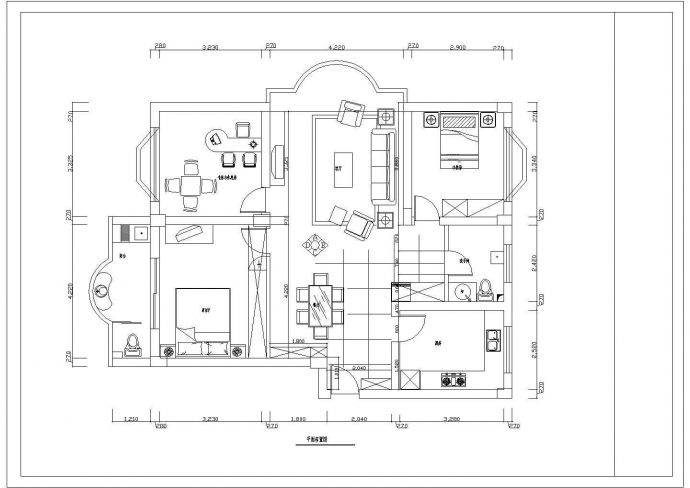 别墅装修设计方案图纸（共15张）_图1