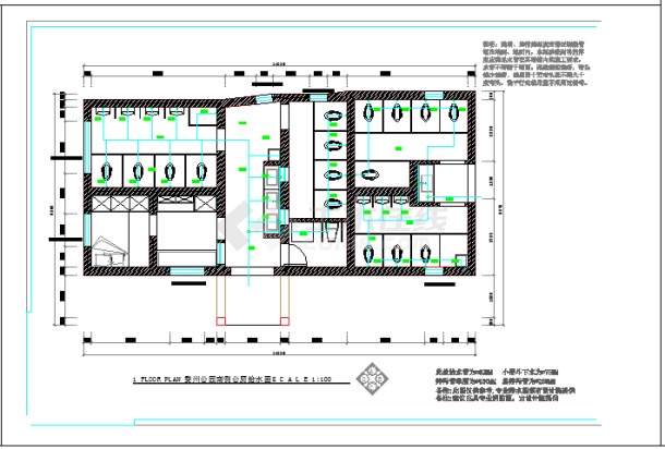 浙江南部城市公园公共厕所改造设计图纸-图二