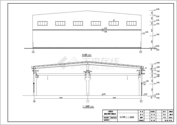 东营某36米跨排架厂房建筑设计施工图纸-图二