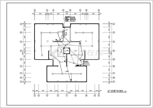 某地区十五层住宅楼电气消防设计CAD施工图纸-图一