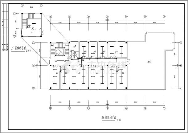 某地区四层住宅建筑电气全套设计CAD施工图纸-图一