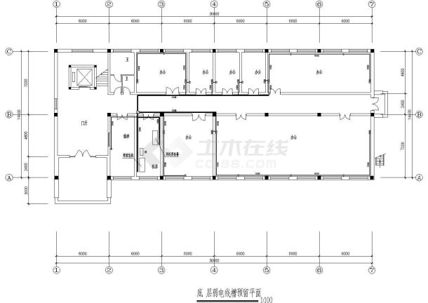 某地区四层住宅建筑电气全套设计CAD施工图纸-图二