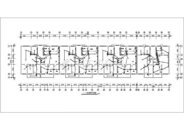 某地区五层住宅楼全套电气CAD施工图纸-图一