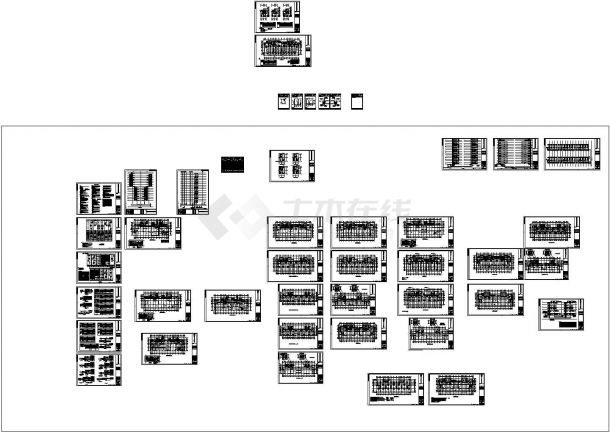 顾北路商业地块(商住楼)供配电设计和弱电设计CAD图-图一