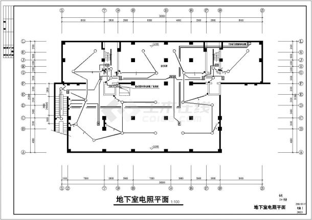 某地区十一层住宅楼电气全设计CAD施工图纸-图一