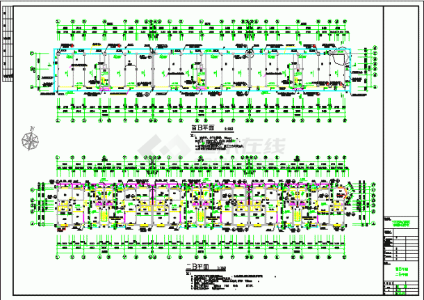 某市东江明珠花园建筑CAD设计施工图-图一