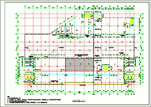 某市大型超市全套建筑CAD设计施工图-图一