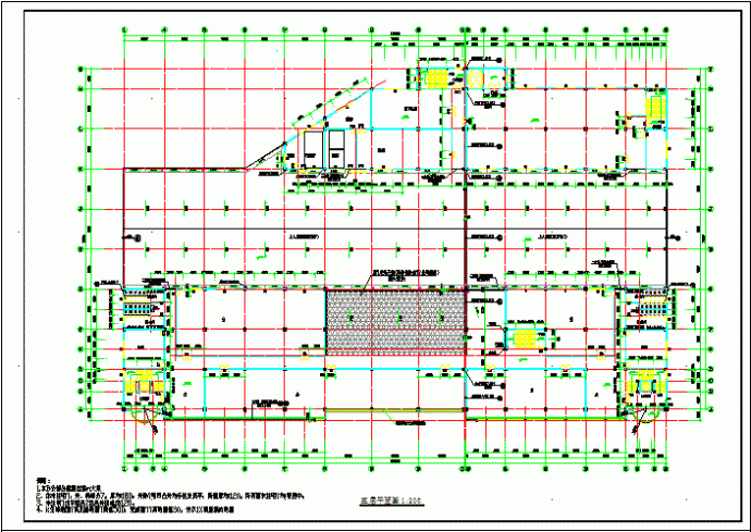 某市大型超市全套建筑CAD设计施工图_图1