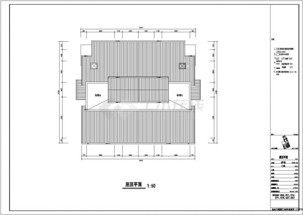 三层联排别墅建筑方案设计CAD详情图纸-图一