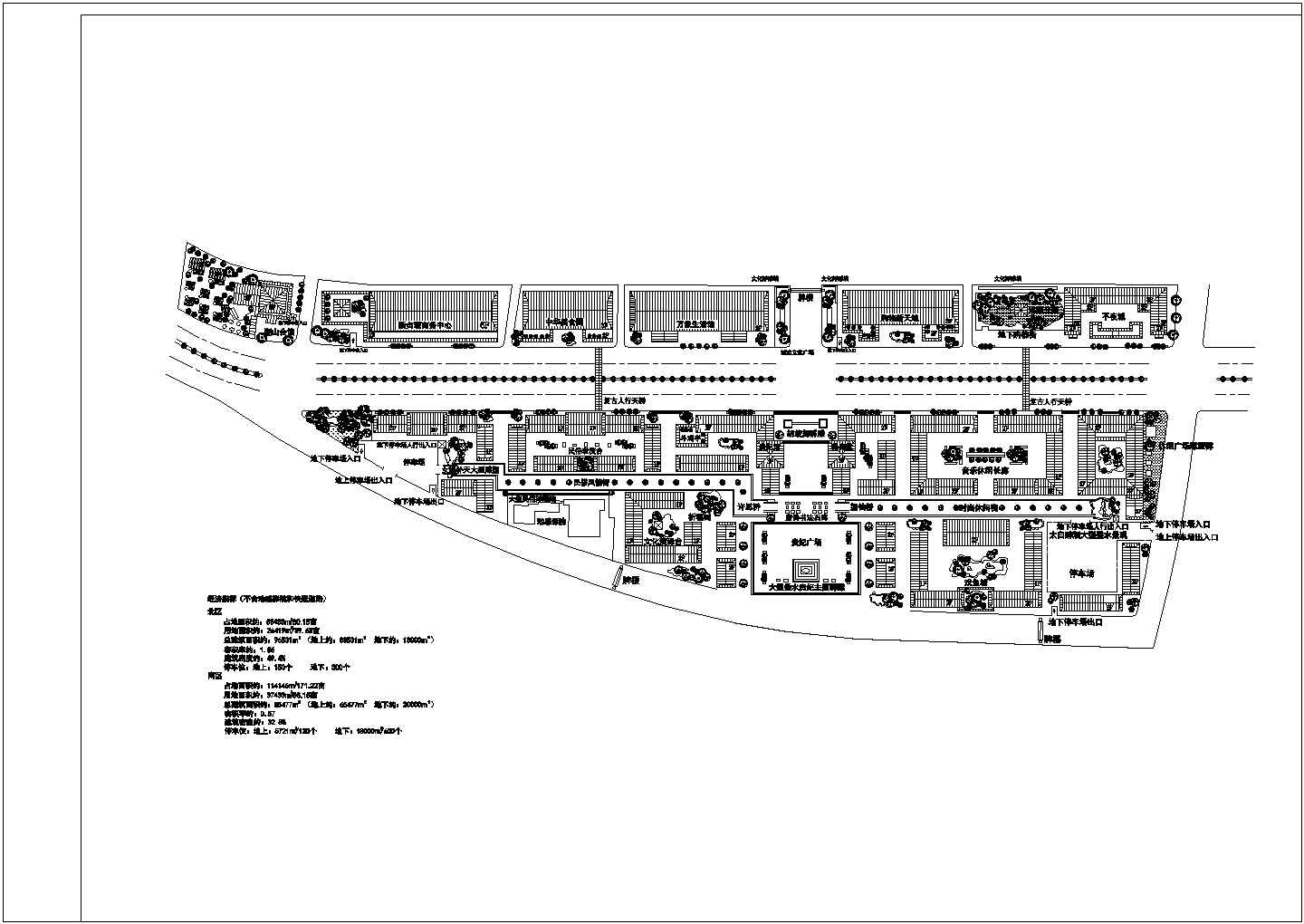 某商贸区建筑规划方案图（节点详细）