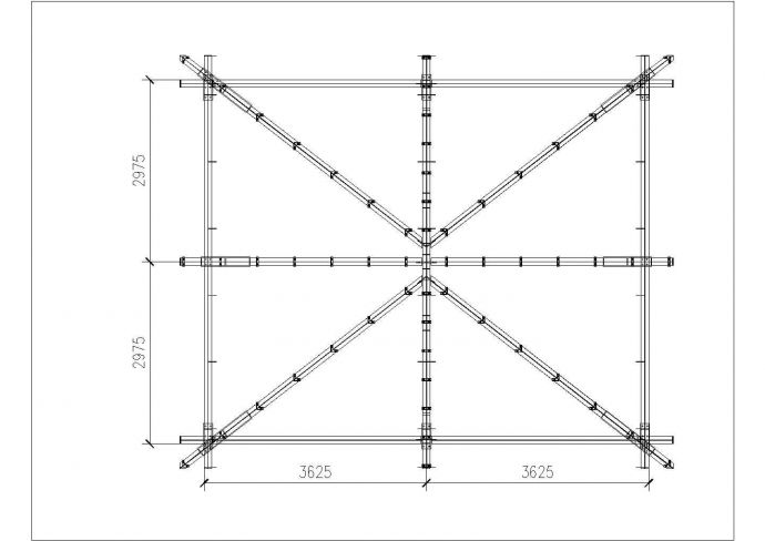 某单层钢结构休息亭三维模型及加工图_图1