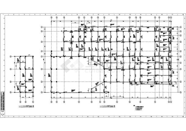 某地多层框架结构文体活动中心设计施工图-图一