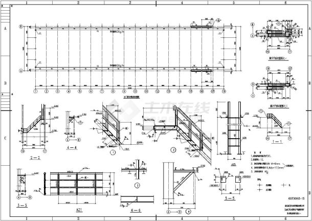 某地钢结构厂房施工图（含设计说明）-图一