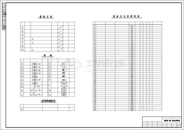 某高层住宅楼通风排烟cad施工图-图一