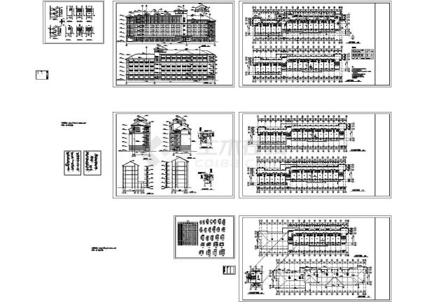  6层3674.8平米学生宿舍楼建筑施工图-图一