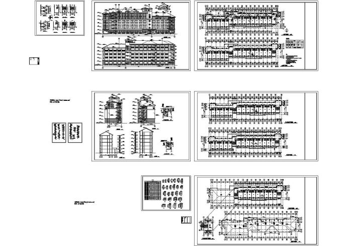  6层3674.8平米学生宿舍楼建筑施工图_图1