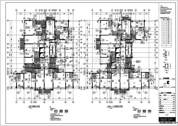 地下2层、地上30层框剪住宅结构设计施工图-图一