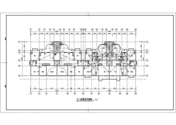 某地区精品小高层住宅电气设计CAD施工图-图二