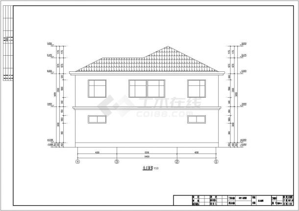 新农村二层钢框架结构别墅施工图纸（含设计说明）-图二