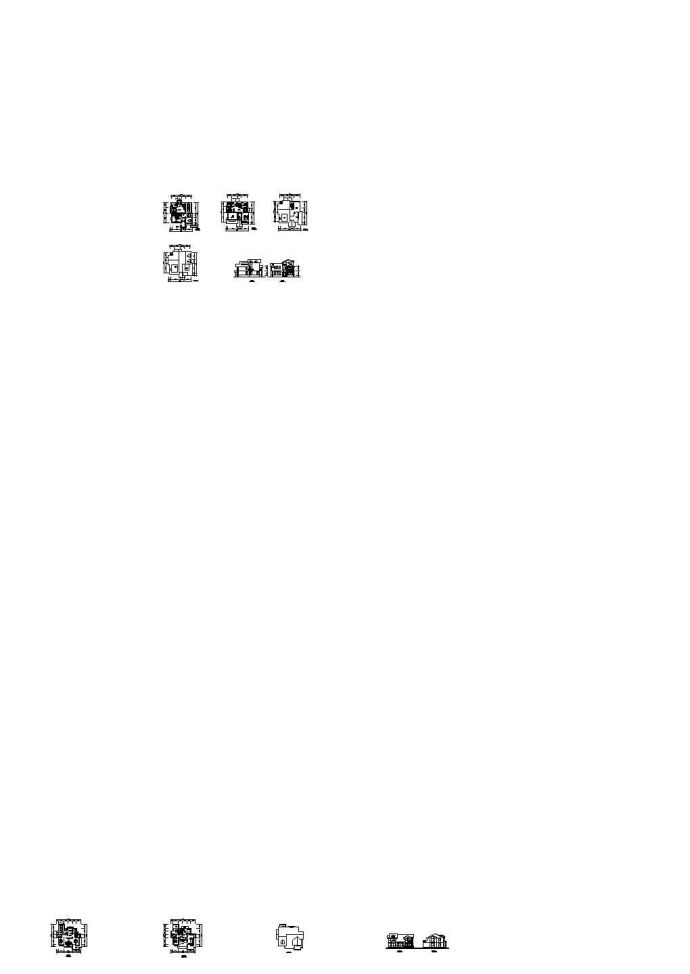 长13.5米 宽13.2米 2+1阁楼层266.2平米别墅建筑方案设计图_图1