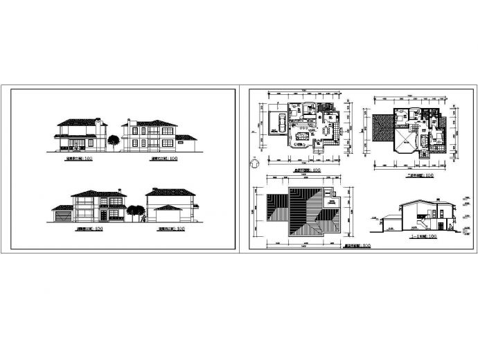 长17.3米 宽12.5米 2层别墅建筑方案设计图_图1