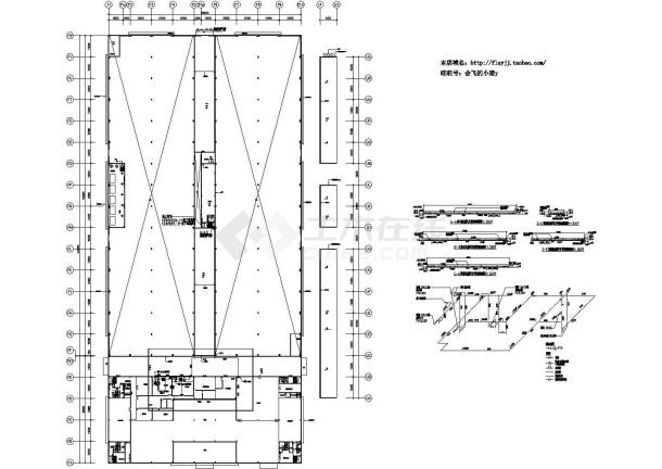 蒸汽管道平面图，二层（饭堂、实验室、办公室）-图一