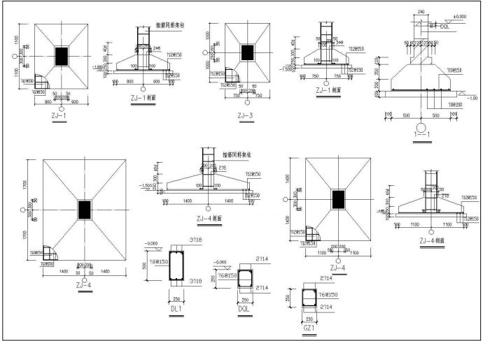 某全套框架厂房建筑结构CAD设计施工图_图1
