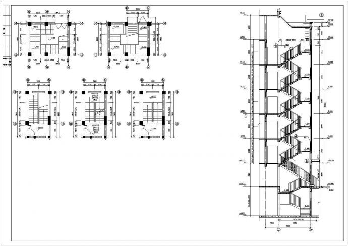 某地成套住宅小区住宅楼建筑施工图（标注详细）_图1