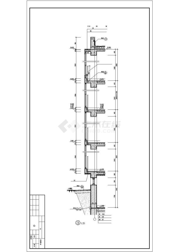 某地小区经济适用房建筑施工图-图一