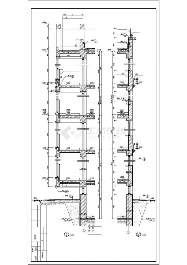 某地小区经济适用房建筑施工图-图二