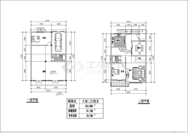 别墅建筑户型设计图纸-图一