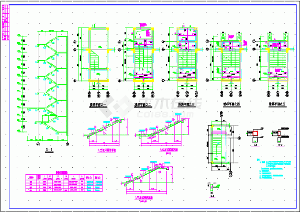 某地框剪结构住宅建筑结构CAD设计施工图纸-图二