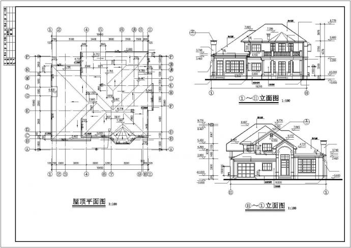 某地简单二层别墅建筑设计方案图_图1