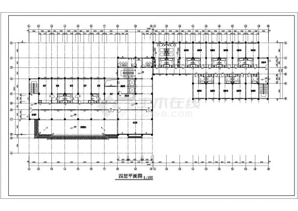小宾馆建筑设计方案及施工全套CAD平面图-图一