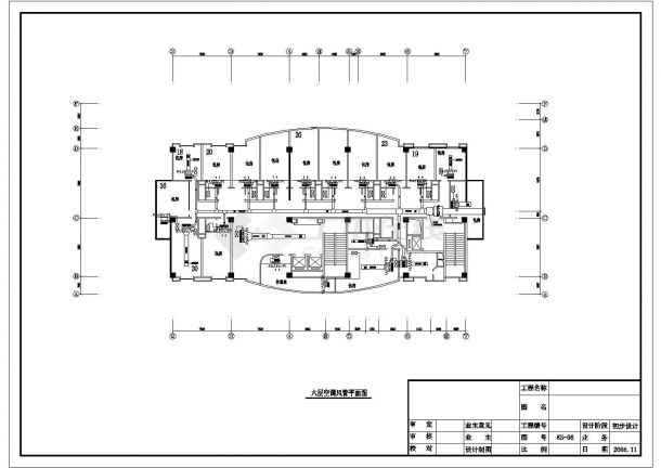 某国际十七层大酒店空调CAD设计图纸-图二