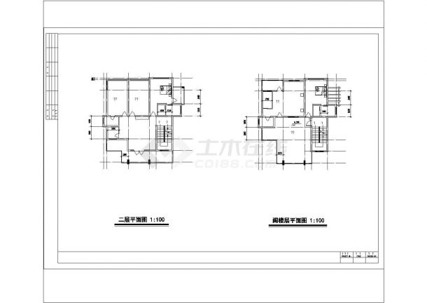 别墅结构装修设计方案及施工全套CAD图-图二