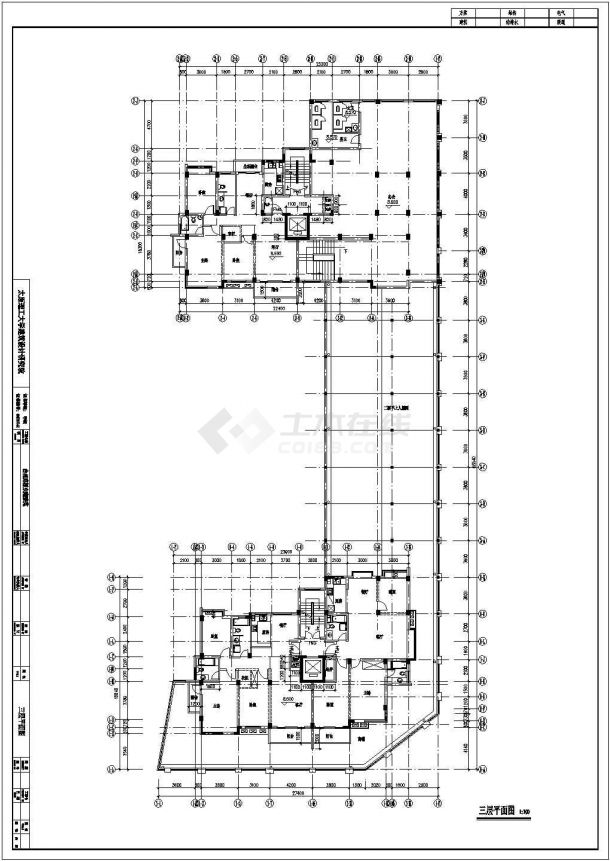 某地大型详细高层住宅楼建筑设计方案图-图二