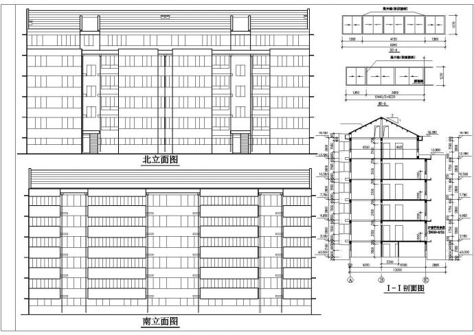 某地小型多层住宅楼建筑施工设计图_图1