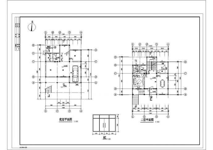 农居房建筑设计方案及施工全套CAD图_图1