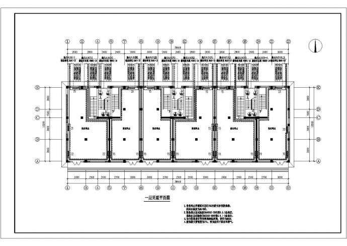 某六层住宅楼水暖CAD设计施工图纸_图1