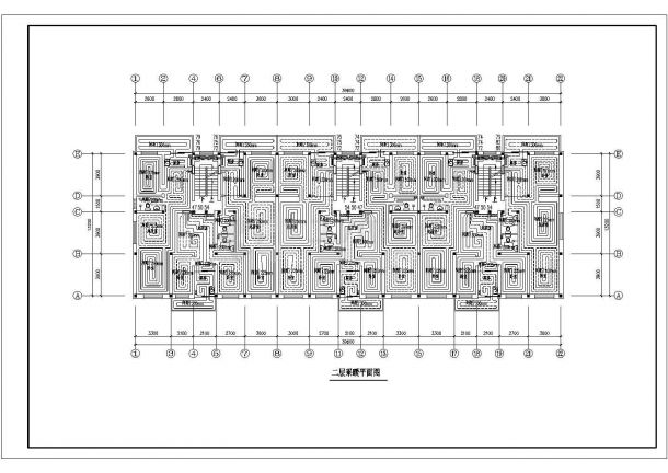 某六层住宅楼水暖CAD设计施工图纸-图二