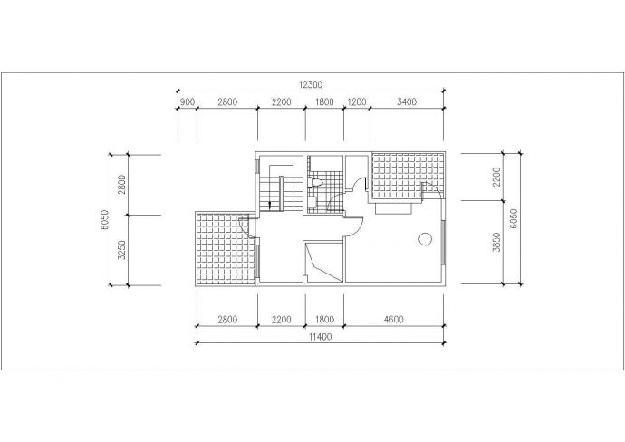 某地小型别墅建筑设计方案图_图1