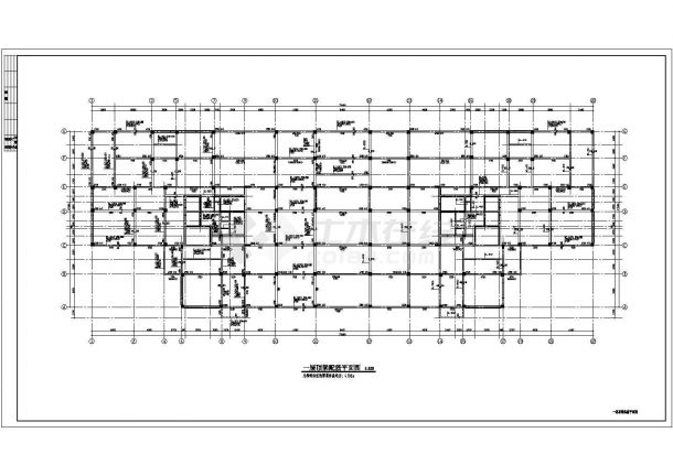 某地17层双塔框剪结构施工图（标注详细）-图二
