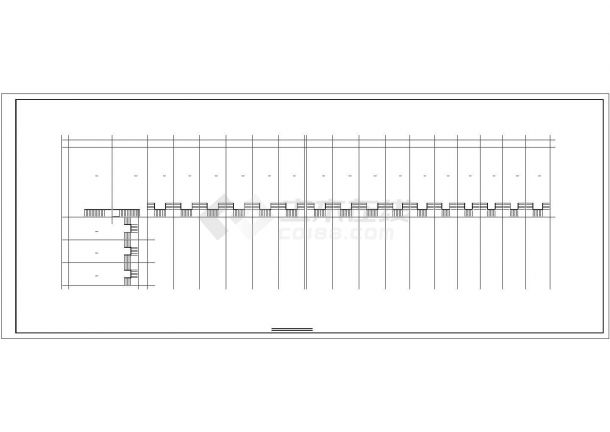 某仿古建筑二层门市建筑CAD设计施工图纸-图一